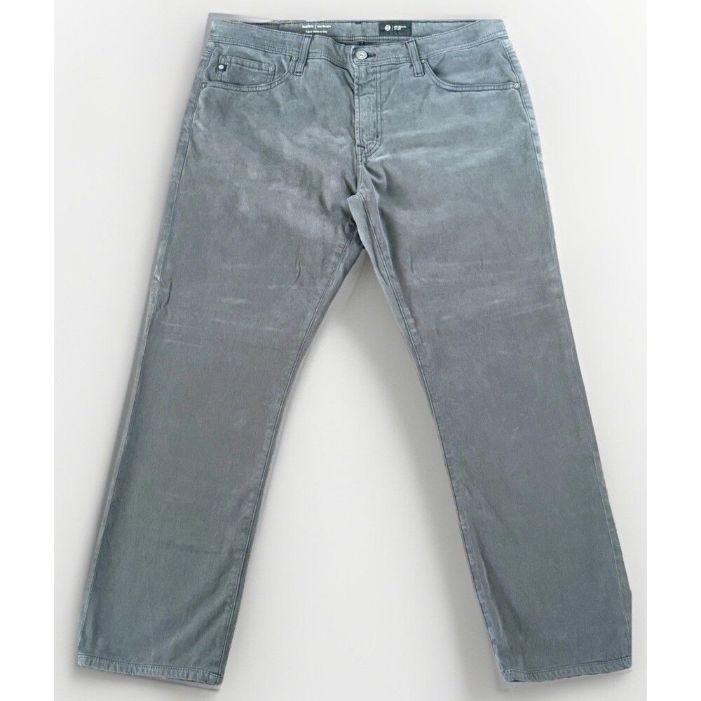 AG Adriano Goldschmied Pants Mens 36x30 Charcoal Gray The Everett Slim Straight - Picture 2 of 15
